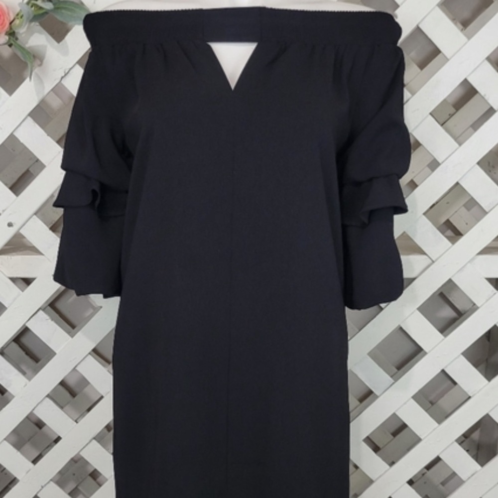Jade Melody Tam Off the Shoulder Bell Sleeve Dress Size S